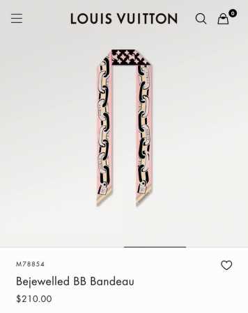 Plv2348Lv束发带！Monogram 图案致意品牌经典，繁复图景均由喷墨印制呈现。法国进口真丝面料非常特别的触感 超多用途：领巾、发带、包包配饰、腰带.. - 点击图像关闭