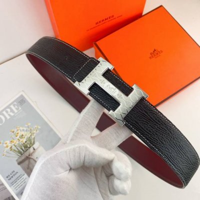 爱马仕 特种皮腰带系列 ，原厂五金精品不锈钢扣 手感柔软舒适 宽3.8Cm。
