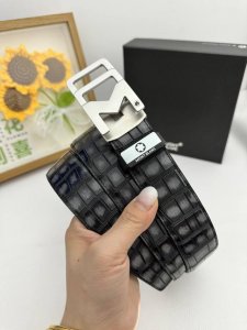 品名：万宝龙 Montblanc 自动带 材质：原单牛皮腰带 百分百头层牛皮腰带保证真皮，24K纯钢扣，专柜原单品质、做工精细，时尚大牌，送人自用首选 包装：