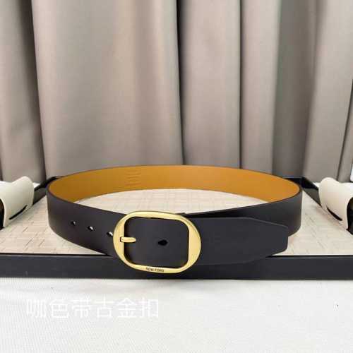 男士tf 汤尼.福特 牛皮。柔软细腻，百搭大方，宽3.8Cm 、 官网同步，纯铜五金，商务休闲！