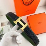 爱马仕 特种皮腰带系列 ，原厂五金精品不锈钢扣 手感柔软舒适 宽3.8Cm。