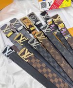 皮带：Lv..路易..威登顶级复刻 -150 腰带：原单品质百分百进口原厂头层牛皮，保证真皮。雕花设计.真空电镀.永不掉色.24K纯钢扣头层小牛皮系列双面可用专
