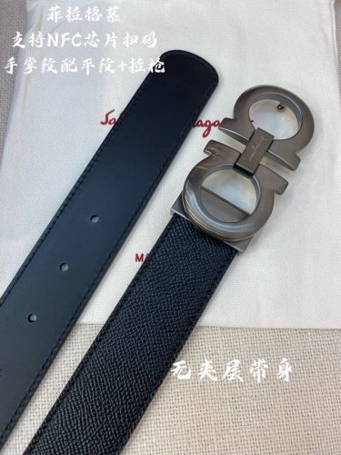 Ferragamo菲拉格慕 Nfc芯片扫码款 正品尺寸3.5Cm意大利原厂皮