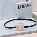 罗意威.Loewe 女士腰带官方同步，镂空金属腰带，光滑牛皮革腰带，五金4.0Cm、皮带身1.0Cm精品，正面饰有anagram牛皮革镂空装饰，实物拍摄