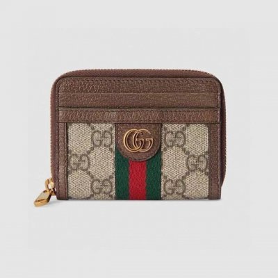 颜色 黑色 尺寸 11X10型号 195508Gucci 专柜最新款火爆登场！采用头层牛皮，做工精致，媲美专柜！多功能小钱包卡包