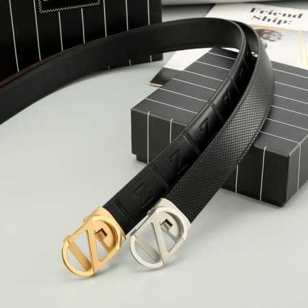 特P190 杰尼亚 头层牛皮 宽3.5Cm 官网同步，不锈钢金属标识，适合商务低调人士！自动扣款式 - 点击图像关闭