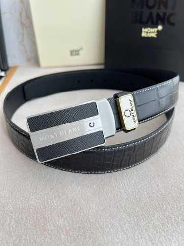 品名：万宝龙.Montblanc原单 腰带 皮带 型号：挂扣，新款原版经典精品贴皮挂扣，实物拍摄，原版头层牛皮 材料：百分百头层牛皮，保证真皮。双面可用专柜同等