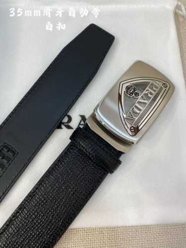 普拉达男士自动腰带- 宽度34Mm 316精品钢扣 精工打造 手感柔软 可以裁剪