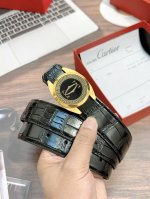 卡地亚豹头原单品质进口小牛皮革！宽度：3.5Cm。818836