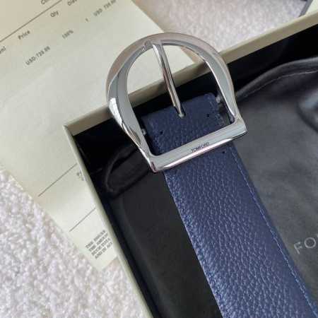 Tom Ford 汤姆福特。新品高端双面小牛皮，简约商务男士腰带，4.0Cm宽，配原版包装 - 点击图像关闭