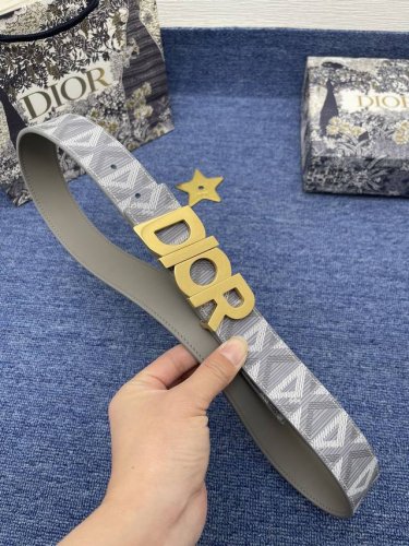 迪奥550 3. 5Cm 特 这款 30 Montaigne Avenue 腰带从同名手袋汲取灵感，采用黑色光滑 牛皮革精心制作，质感柔软，设计优雅，饰以富有光
