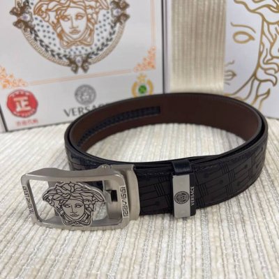 品名：Versace.范思哲 自动带 材质：原单牛皮腰带 百分百头层牛皮腰带保证真皮，24K纯钢扣，专柜原单品质、做工精细，时尚大牌，送人自用首选 Dd