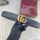 古奇 特种皮腰带系列 ，原厂五金精品不锈钢扣，手感柔软舒适 宽3.8Cm。