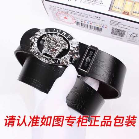 品名：范思哲.Versace原单 型号：认准如图专柜包装，送打孔器 材料：百分百头层牛皮，保证真皮。美人头，24K钢扣专柜同等质量， 送人自用首选 包装： 请认 - 点击图像关闭