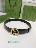 3.0Cm Gucci独家新款 双面进口牛皮 配经典铜扣 时尚潮流 永不过时的爆款 码数：80 85 90 95 100 105欧