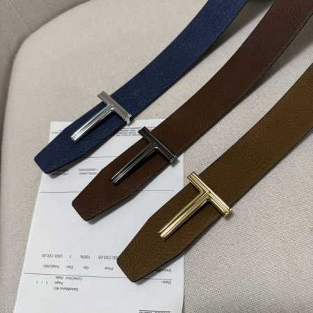 汤姆福特最新网红爆款双面头层牛皮专柜同步3.8宽新款上市了，原版牛皮，搭配铜扣，优雅，大方用的方便。谢谢你转载。 - 点击图像关闭