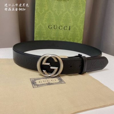 Gucc 1 新款颜色 宽度4.0 Cm 双面进口牛皮 手感极致完美 走线工整 手感柔软 简单大方