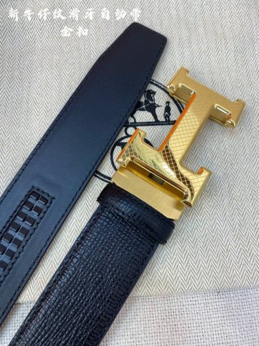 Hermes男士自动腰带- 宽度35Mm 316精品钢扣 精工打造 手感柔软 可以裁剪