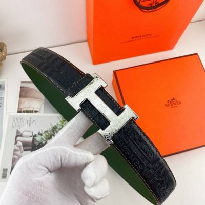 爱马仕 特种皮腰带系列 ，原厂五金精品不锈钢扣 手感柔软舒适 宽3.8Cm。