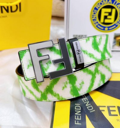 皮带：Fendi.芬迪..顶级原单复刻. 腰带：百分百进口头层牛皮，保证真皮。双层ff砂金双色工艺24K纯钢扣，永不掉色涂鸦彩绘印花图案艺术正反双面使用商场专柜