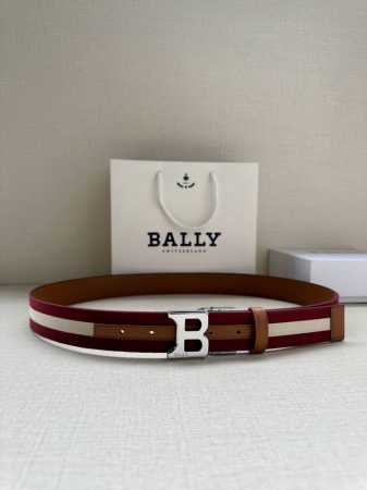 特 P200 3.4宽 这款 B Buckle 腰带以合成织物制成，采用双面设计，反面并饰有 Bally Stripe 细节 土黄底 - 点击图像关闭