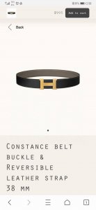 特 Hermes.爱马仕 官网同步 宽度38Mm 原版荔枝搭带身搭配原版精品钢扣，男装的经典搭配，可双面使用完美配饰！