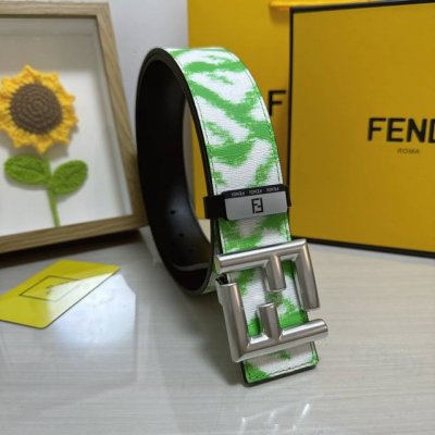 品名：芬迪 Fendi 原单 材质：原单牛皮腰带 百分百头层牛皮腰带保证真皮，24K纯钢扣，专柜原单品质、做工精细，时尚大牌，送人自用首选 包装