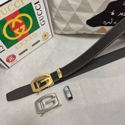 品名：古奇.Gu...Ci 自动带 材质：原单牛皮腰带 百分百头层牛皮腰带保证真皮，24K纯钢扣，专柜原单品质、做工精细，时尚大牌，送人自用首选 包装： 请认准