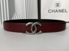 Chanel香奈儿 双面小牛皮腰带双面可用，拥有经典双C挂扣设计，简约而时尚，适合各种场合佩戴。3.0Cm