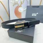 特 品牌： 万宝龙 新款进口小牛皮，手感细腻柔软。搭配纯钢精品钢扣，男士必备！宽度：3.4cm