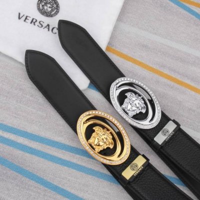 腰带皮带：范思哲原单牛皮腰带 男款皮带：材质百分百头层牛皮腰带保证真皮皮带，专柜原单品质、做工精细，时尚大牌，送人自用首选包装： 请认准如图专柜包装赠送打孔器手