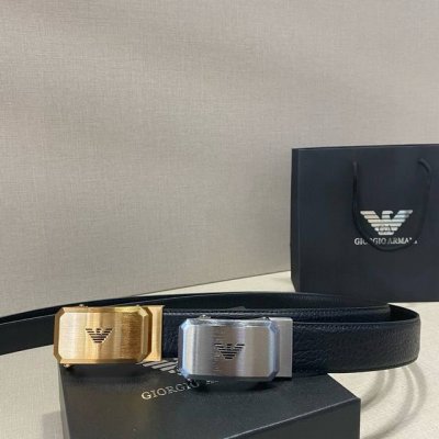 品牌：阿玛尼Armani。 等级：头层牛皮、经典爆款专柜在售、油边精致 电脑车线 实物拍摄无修饰 上身效果极好 送礼自用首选配全套专柜包装 扣头：广州原版扣自动