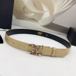3.0Cm香奈儿腰带，双面头层牛皮皮料，长度：.75.80.85.90.95.100欧，彩色五金铜扣原版开模定制庆祝]