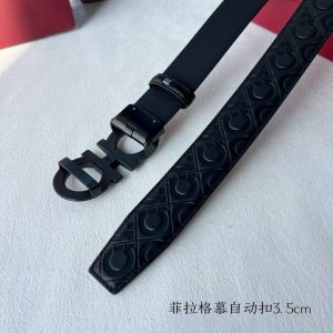 品牌：菲拉格慕新款进口小牛皮，手感细腻柔软。搭配纯钢自动精品钢扣，男士必备！宽度：3.5Cm