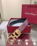 Ferragamo 菲拉格慕 双面进口牛皮，搭配精品铜扣，自行选择搭配，真材实料有质感，时尚经典不失风范 ，长短可自行裁剪