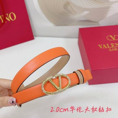 2.0Cm华伦天奴平纹腰带，双面头层牛皮，长度：.75.80.85.90.95.100.欧，钻五金扣原版开模定制庆祝]