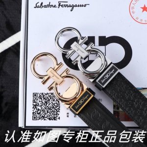 皮带：菲拉格木原单 腰带：百分百头层牛皮，保证真皮。24K纯钢扣双面可用专柜同等质量， 送人自用首选 包装： 请认准如图专柜包装，赠送打孔器，银联发票，宽度3.