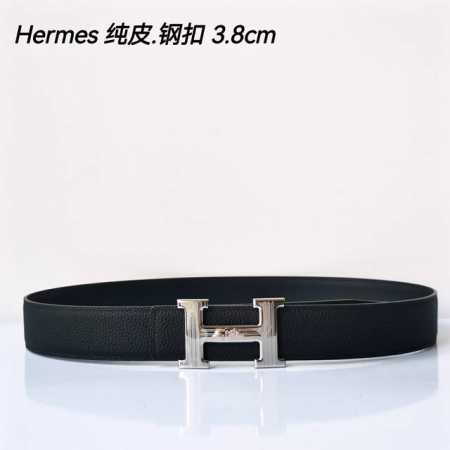 特 Hermes㊣ 原单爱马仕，宽3.8Cm进口原版皮带身，双面可两面用，精品电镀五金 ！ - 点击图像关闭