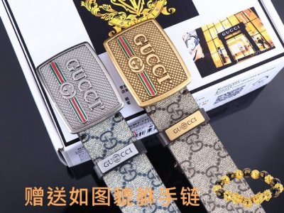 皮带：古奇.Gu...Cci原单 腰带：百分百头层牛皮，保证真皮。24K纯钢扣双面可用专柜同等质量， 送人自用首选 包装： 请认准如图专柜包装，赠送打孔器，银联