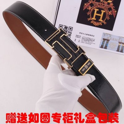 皮带：爱玛仕.Her...原单 腰带：百分百头层牛皮，保证真皮。24K纯钢扣双面可用专柜同等质量， 送人自用首选 包装： 请认准如图专柜包装，赠送打孔器，银联发