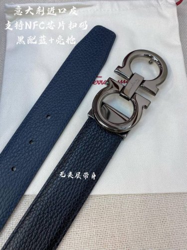 特 Ferragamo菲拉格慕 Nfc芯片扫码款 正品尺寸3.5Cm意大利原厂皮
