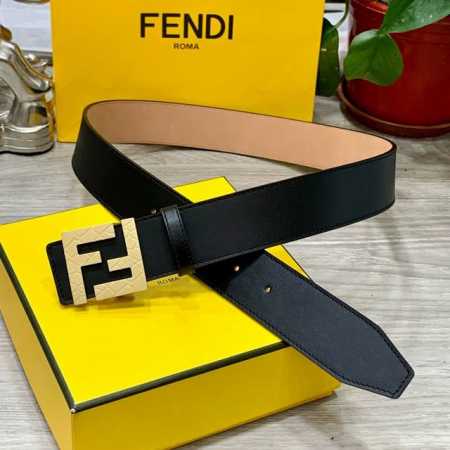 Fendl 芬迪 宽40Mm双面原版小牛皮 搭配单钌钯电镀扣 完美的手感.油边 出众的设计.风格 高贵奢华 时尚大方 高清实拍 货真价实 品质保证 双面用 - 点击图像关闭