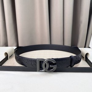 特P170 【D&G 】 经典字母扣，腰带新款 精工铜制五金扣，原版纳帕牛皮，手感超级细腻！宽度3.8Cm