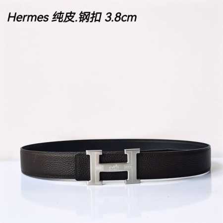 特 Hermes㊣ 原单爱马仕，宽3.8Cm进口原版皮带身，双面可两面用，精品电镀五金 ！ - 点击图像关闭