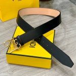 特 Fendi 芬迪宽38Mm 男士时尚休闲腰带 进口小牛皮+头层磨砂底 顶级做工，搭配标志Ff搭扣，奢华时尚休闲 原单品质。
