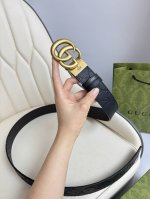 gucci，原厂精密电渡扣头，意大利原厂皮，宽3.8Cm，代购级。