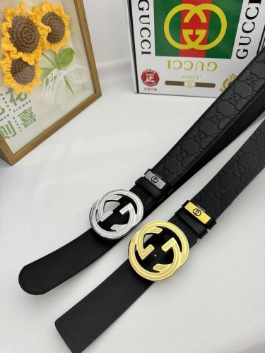 品名：古奇.Gu...Ci 原单 材质：原单牛皮腰带 专柜原单品质、做工精细，时尚大牌，送人自用首选包装： 请认准如图专柜包装赠送打孔器手提袋专柜礼盒宽度3.8