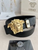 品名：Versace.范思哲原单腰带 皮带 型号：挂扣，经典人头纯铜材质扣头，图片实物拍摄 材料：百分百头层牛皮，保证真皮。24K纯铜扣双面可用专柜同等质量，