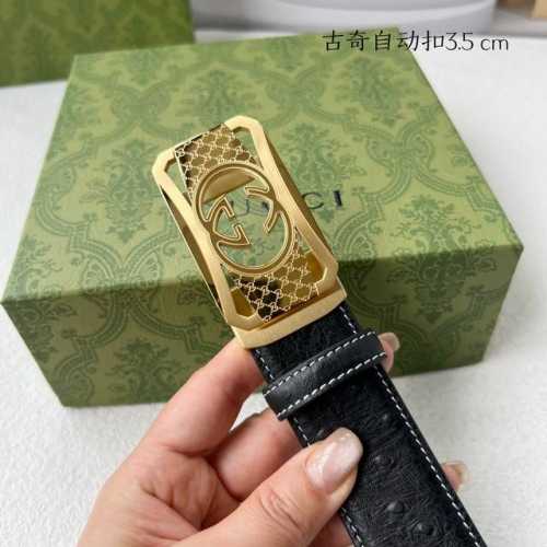特 品牌： 古夺 新款进口小牛皮，手感细腻柔软。搭配纯钢自动精品钢扣，男士必备！宽度：3.5Cm