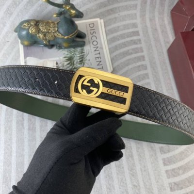 古奇 特种皮腰带系列 ，原厂五金精品不锈钢扣，手感柔软舒适 宽3.8Cm。